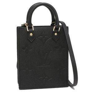 Louis Vuitton Petite Sac Plat Mini Shoulder Bag Noir Black
